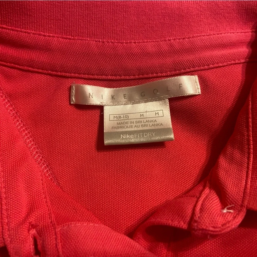 EUC Nike Golf Women’s pink sleeveless polo collared Nike Fit Dry size M